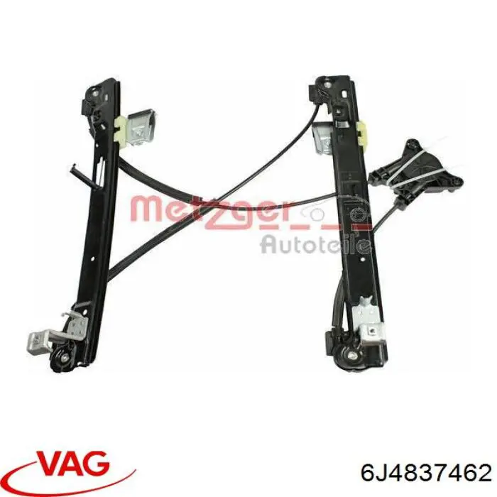 6J4837462 VAG Mechanizm podnoszenia szyby drzwi przednich prawych