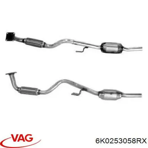 6K0253058RX VAG Konwerter-katalizator