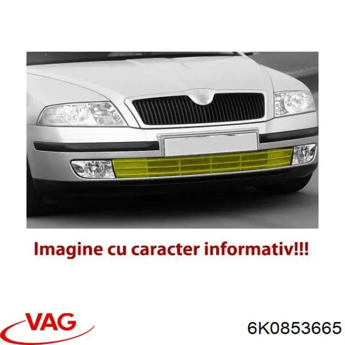 6K0853665 VAG kratka zderzaka przedniego lewa