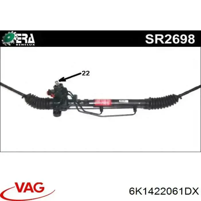 Listwa kierownicza (maglownica) VAG 6K1422061DX