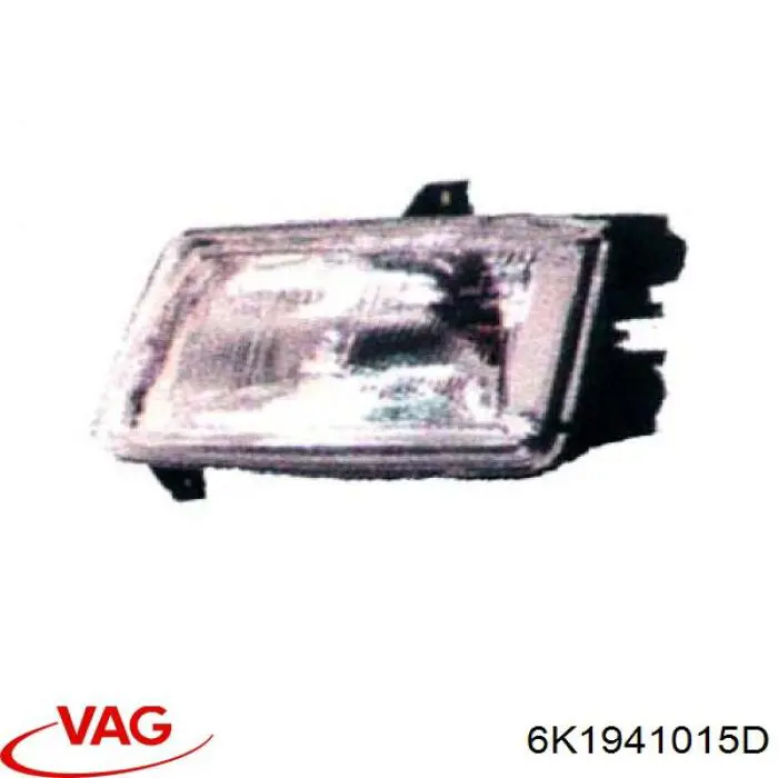 Do koszyka 6K1941015D VAG Reflektor lewy