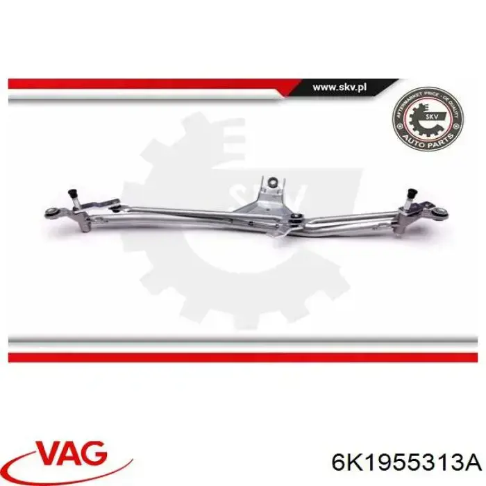 Mechanizm wycieraczek VAG 6K1955313A cena, od 46,36 USD