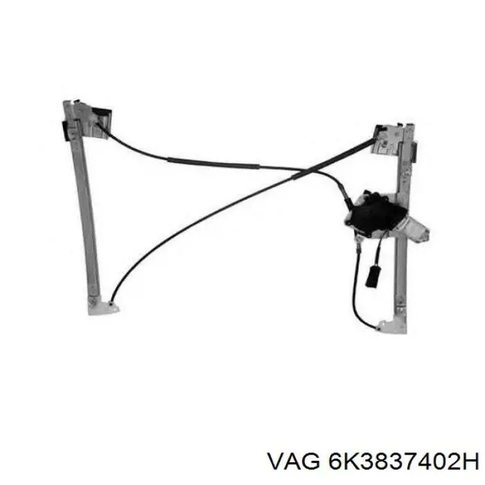 Do koszyka 6K3837402H VAG Mechanizm podnoszenia szyby drzwi przednich prawych
