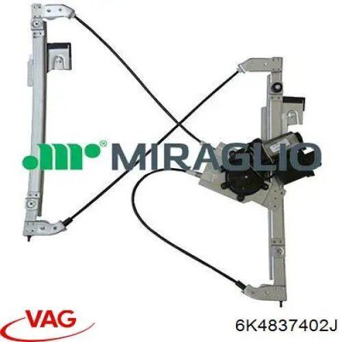 Mechanizm podnoszenia szyby drzwi przednich prawych VAG 6K4837402J cena, od 64,70 USD
