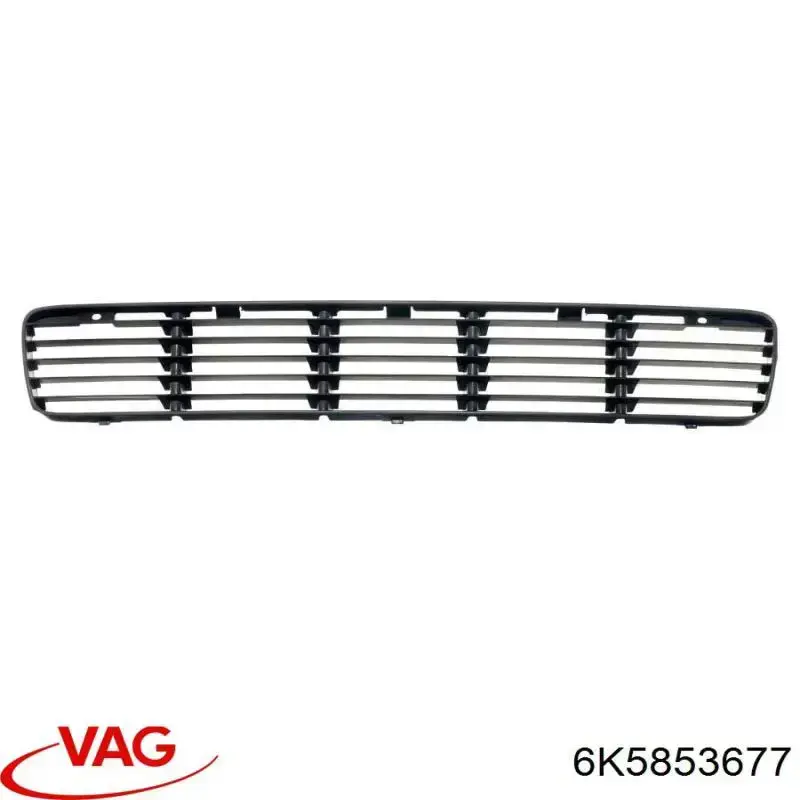 Do koszyka 6K5853677 VAG Kratka zderzaka przedniego