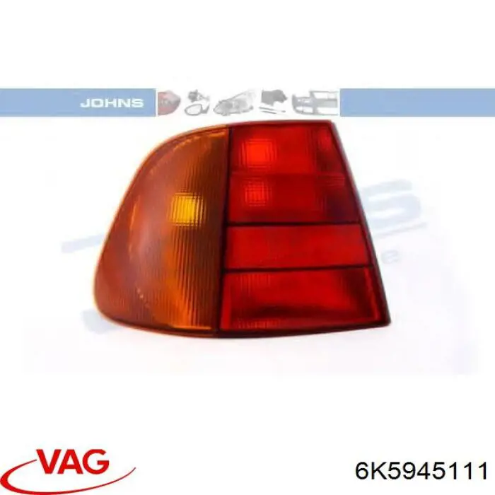 6K5945111 VAG lampa zespolona tylna lewa zewnętrzna