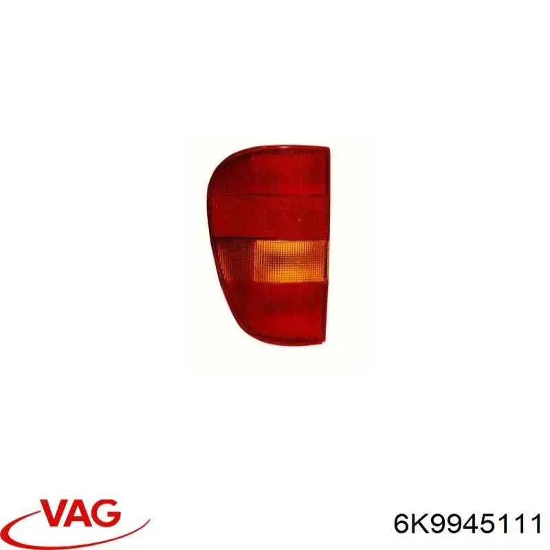 Lampa zespolona tylna lewa VAG 6K9945111 cena, od 56,28 USD
