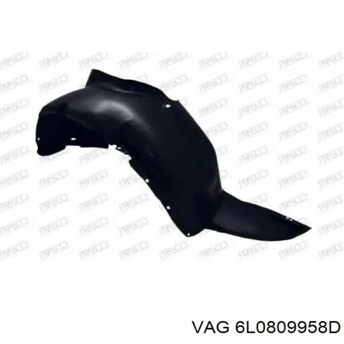 Nadkole błotnika przedniego prawe VAG 6L0809958D cena, od 23,44 USD