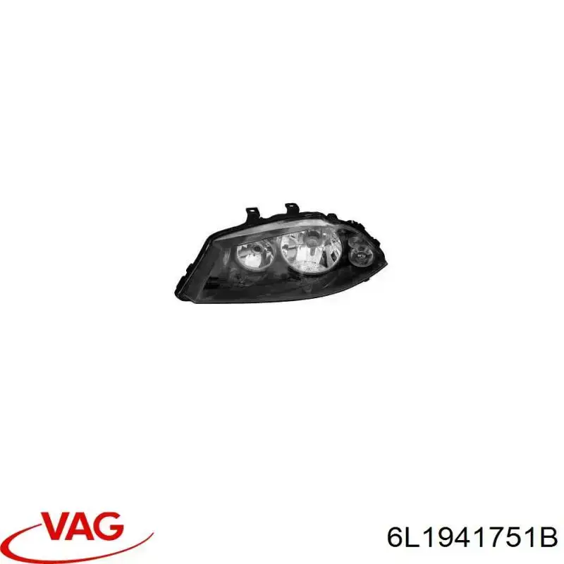 6L1941751B VAG Reflektor lewy