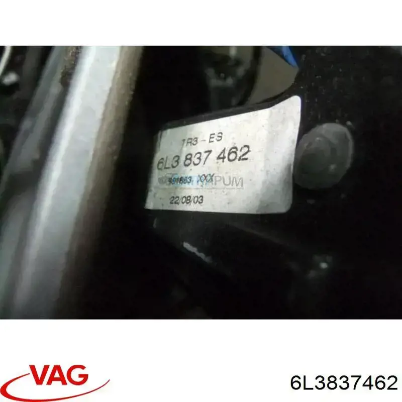 Do koszyka 6L3837462 VAG Mechanizm podnoszenia szyby drzwi przednich prawych