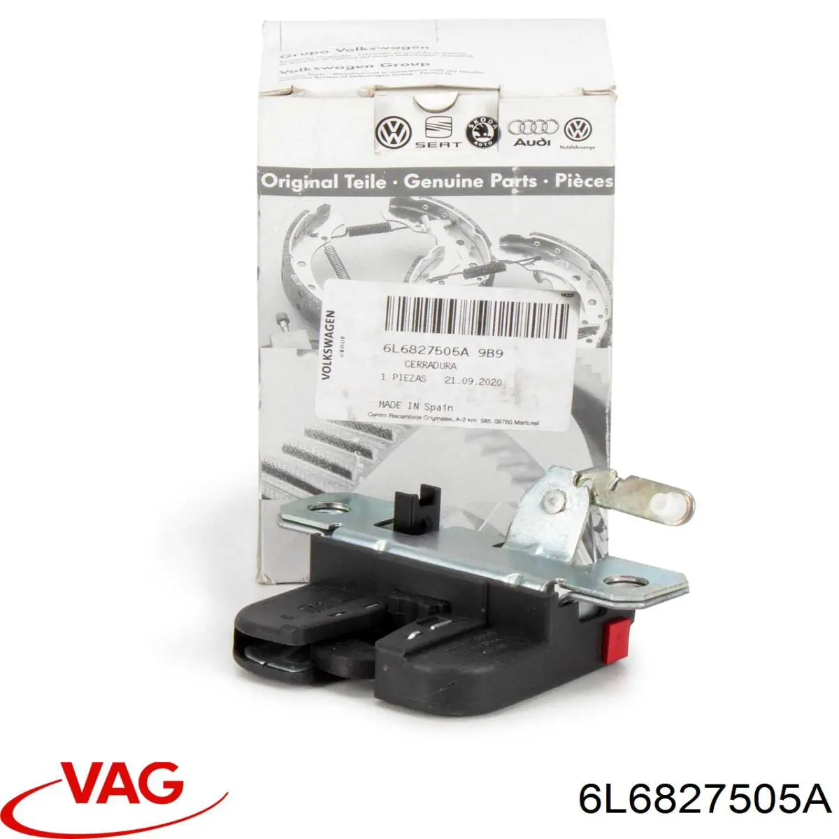 Zamek klapy bagażnika (3/5 drzwi tylnych) VAG 6L6827505A cena, od 24,83 USD