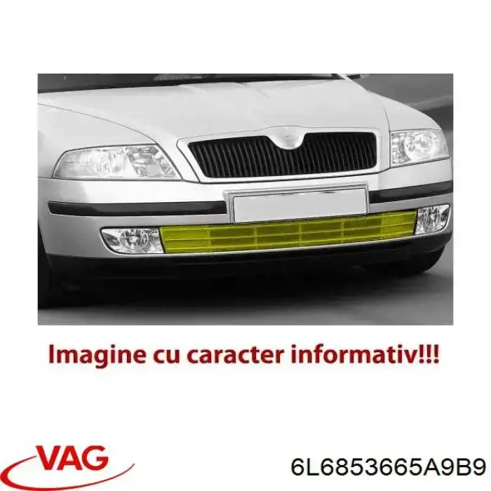6L6853665A9B9 VAG Zaślepka (kratki) lamp przeciwmgielnych zderzaka przedniego lewa