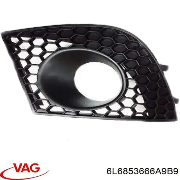 6L6853666A VAG Zaślepka (kratka) lamp przeciwmgielnych zderzaka przedniego prawa