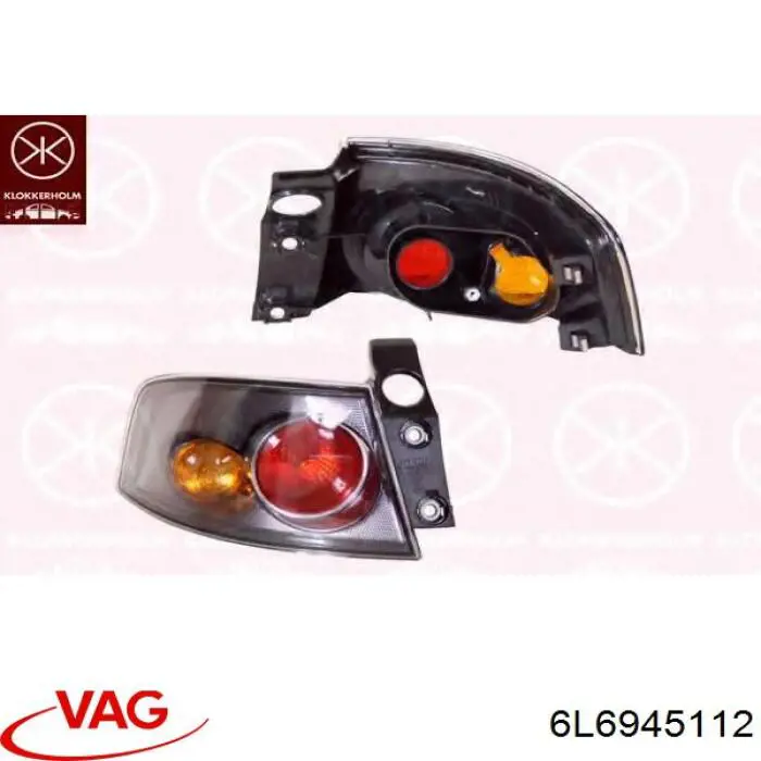 Lampa zespolona tylna prawa zewnętrzna 6L6945112 VAG