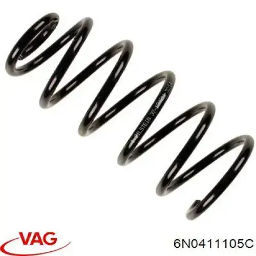 Sprężyna przednia VAG 6N0411105C cena, od 56,92 USD