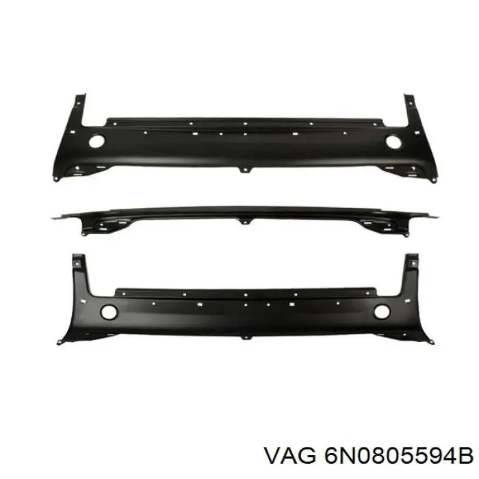 Osłona chłodnicy kompletna (panel mocowania reflektorów) VAG 6N0805594B cena, od 83,95 USD