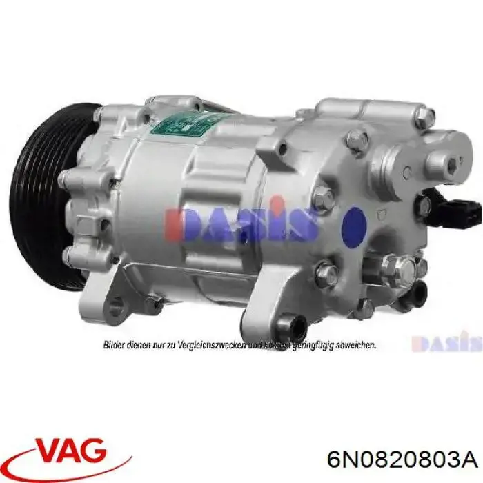 Sprężarka klimatyzacji VAG 6N0820803A cena, od 64,79 USD
