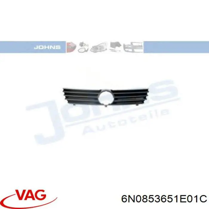 Atrapa chłodnicy VAG 6N0853651E01C cena, od 56,98 USD