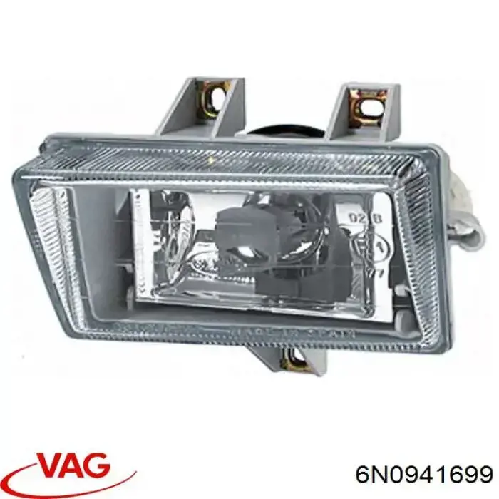 Do koszyka Lampa przeciwmgielna lewa Volkswagen Polo III 6N1