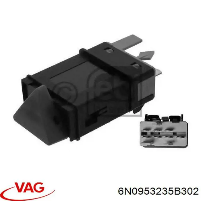 Przycisk włączania światła awaryjnego VAG 6N0953235B302 cena, od 19,35 USD