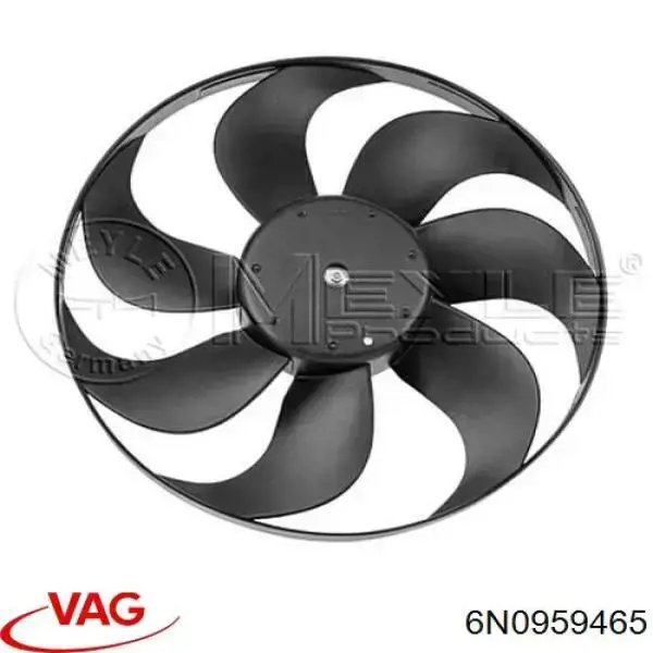Do koszyka 6N0959465 VAG Wentylator elektryczny układu chłodzenia kompletny (silnik+wirnik)