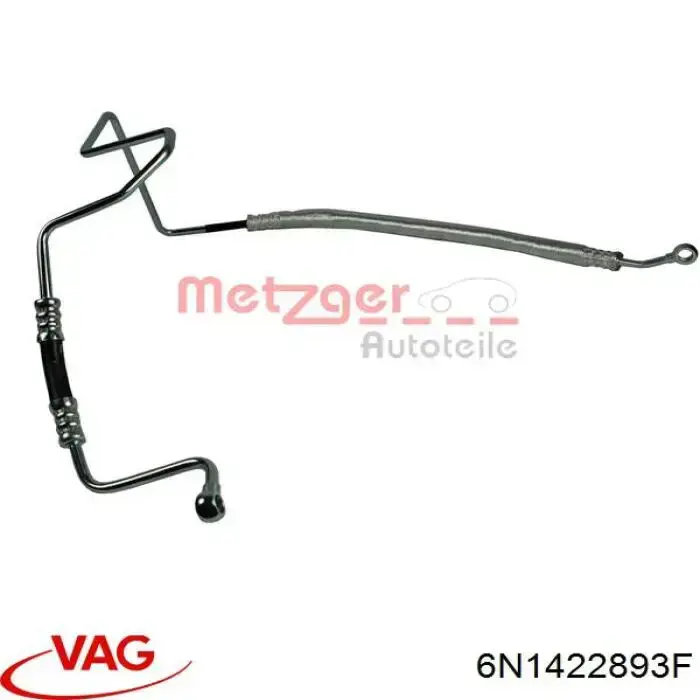 6N1422893F VAG Przewód hydraulicznego układu wspomagania wysokiego ciśnienia, od pompy do maglownicy (mechanizmu)