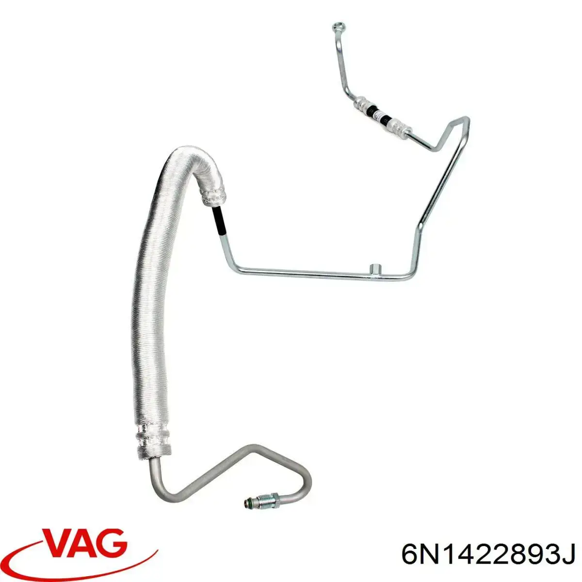 Przewód hydraulicznego układu wspomagania wysokiego ciśnienia, od pompy do maglownicy (mechanizmu) VAG 6N1422893J cena, od 69,11 USD