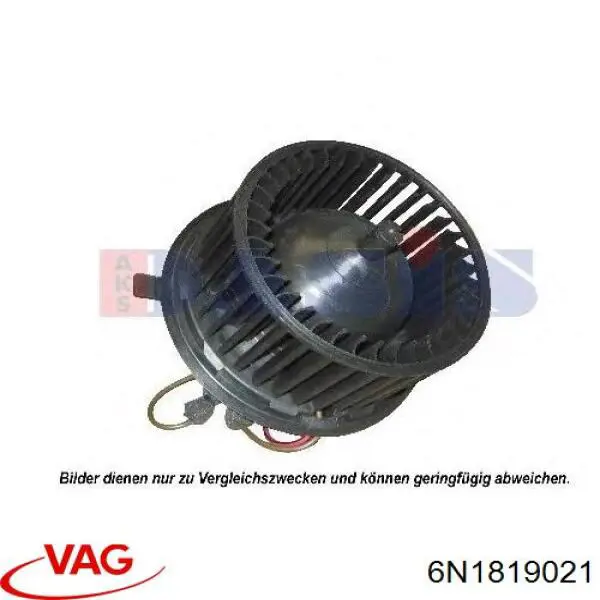 Do koszyka 6N1819021 VAG Silniczek wentylatora nagrzewnicy (ogrzewacza wnętrza)