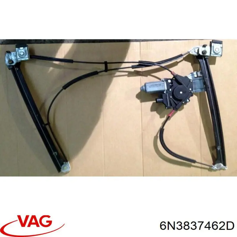 6N3837462D VAG Mechanizm podnoszenia szyby drzwi przednich prawych