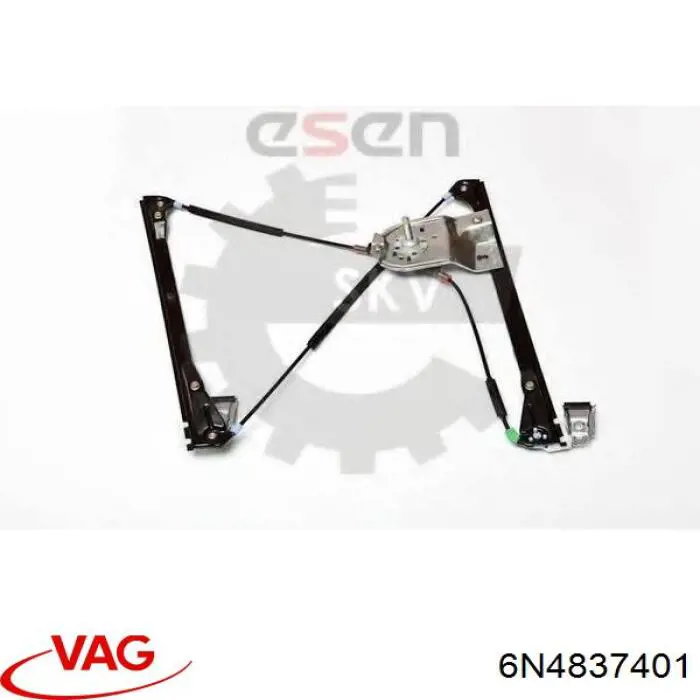 Mechanizm podnoszenia szyby drzwi przednich lewych VAG 6N4837401 cena, od 39,43 USD