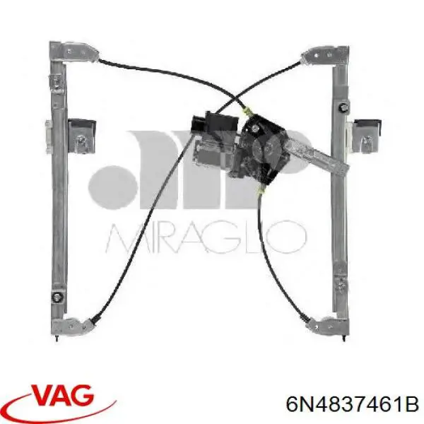 Mechanizm podnoszenia szyby drzwi przednich lewych VAG 6N4837461B cena, od 210,46 USD