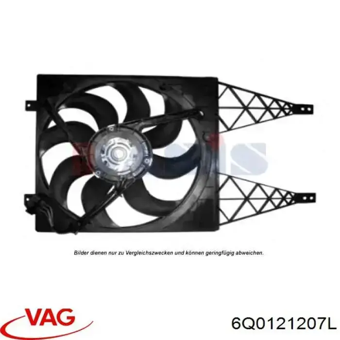 Dyfuzor chłodnicy klimatyzacji VAG 6Q0121207L cena, od 62,99 USD