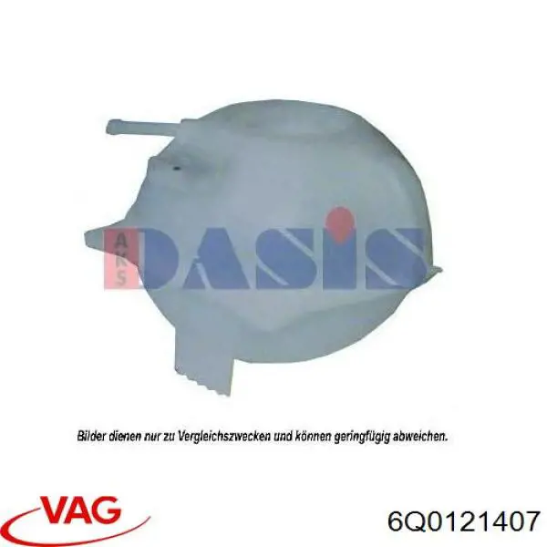 Do koszyka 6Q0121407 VAG Zbiorniczek wyrównawczy układu chłodzenia