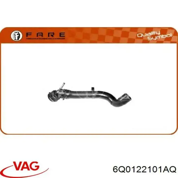 Przewód (króciec) chłodnicy górny VAG 6Q0122101AQ cena, od 27,38 USD