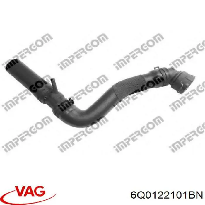 Do koszyka 6Q0122101BN VAG Przewód (króciec) chłodnicy górny