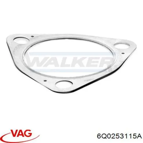 Do koszyka 6Q0253115A VAG Uszczelka rury odbiornika tłumika