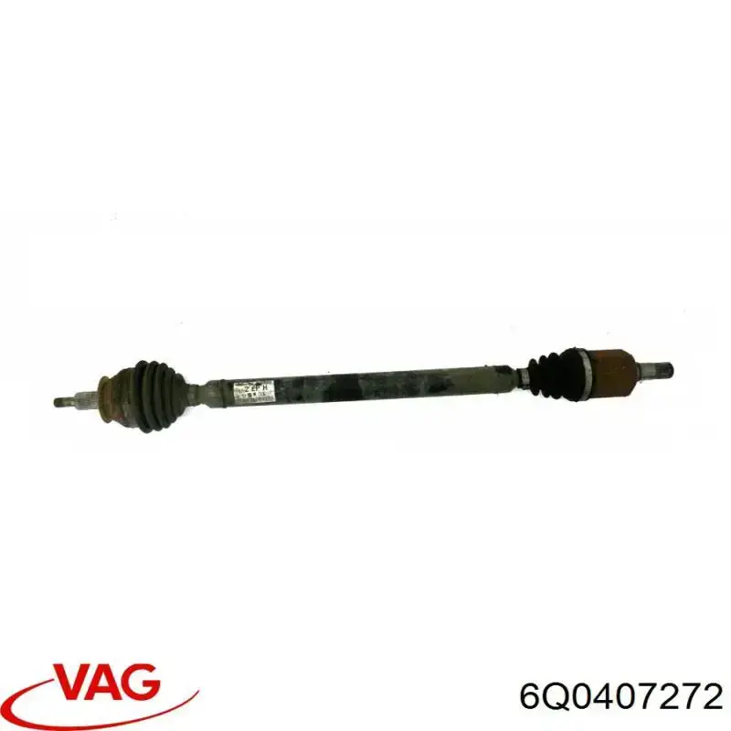 Do koszyka 6Q0407272 VAG Półoś napędowa przednia prawa