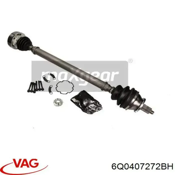 6Q0407272BH VAG Półoś napędowa przednia prawa