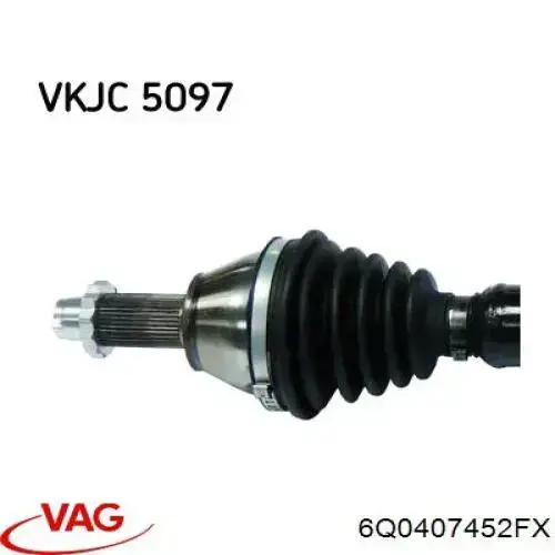 Półoś napędowa przednia prawa VAG 6Q0407452FX cena, od 87,36 USD