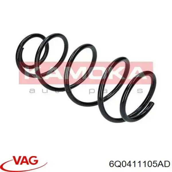 Do koszyka 6Q0411105AD VAG Sprężyna przednia