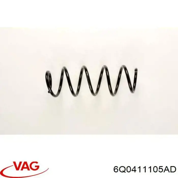 Sprężyna przednia 6Q0411105AD VAG