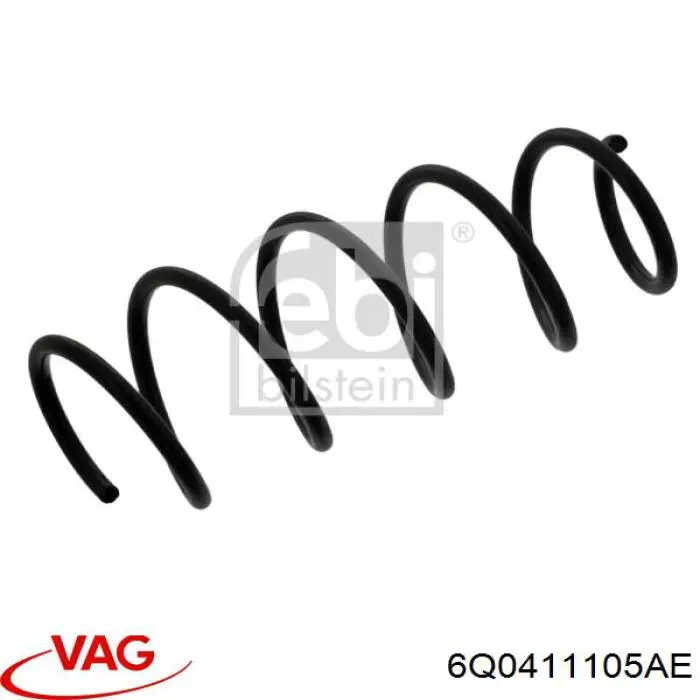 Do koszyka 6Q0411105AE VAG Sprężyna przednia