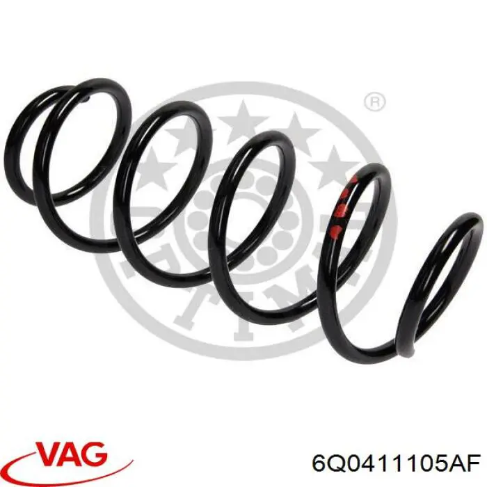 Do koszyka 6Q0411105AF VAG Sprężyna przednia
