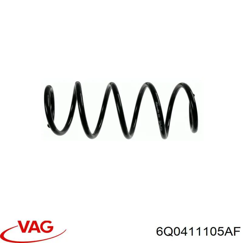 Sprężyna przednia VAG 6Q0411105AF cena, od 26,61 USD