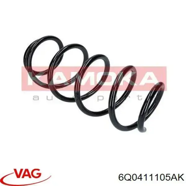Sprężyna przednia 6Q0411105AK VAG