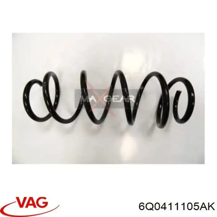 Sprężyna przednia VAG 6Q0411105AK cena, od 35,39 USD