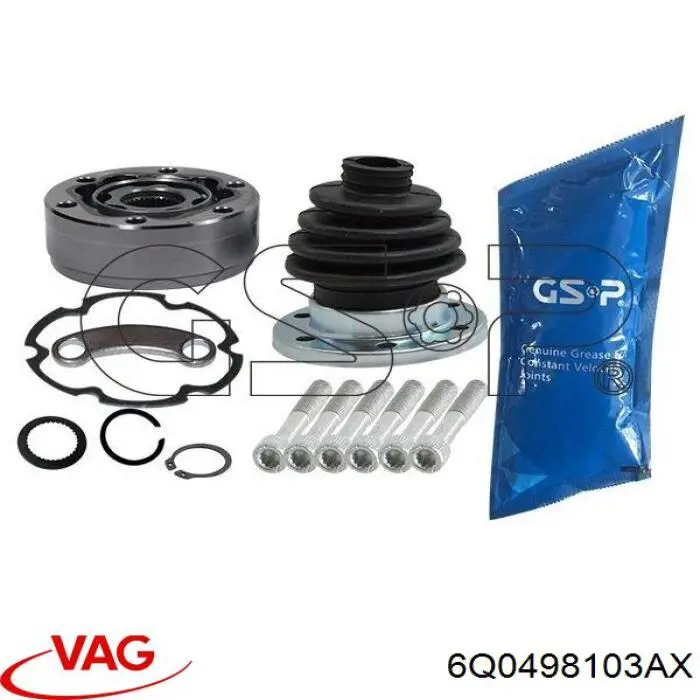 Przegub homokinetyczny przedni wewnętrzny VAG 6Q0498103AX cena, od 34,47 USD