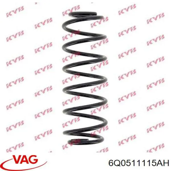 Sprężyna tylna VAG 6Q0511115AH cena, od 35,12 USD
