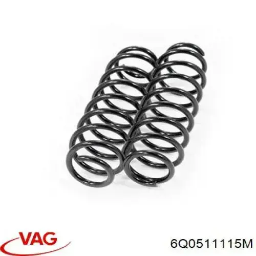 Do koszyka 6Q0511115M VAG Sprężyna tylna