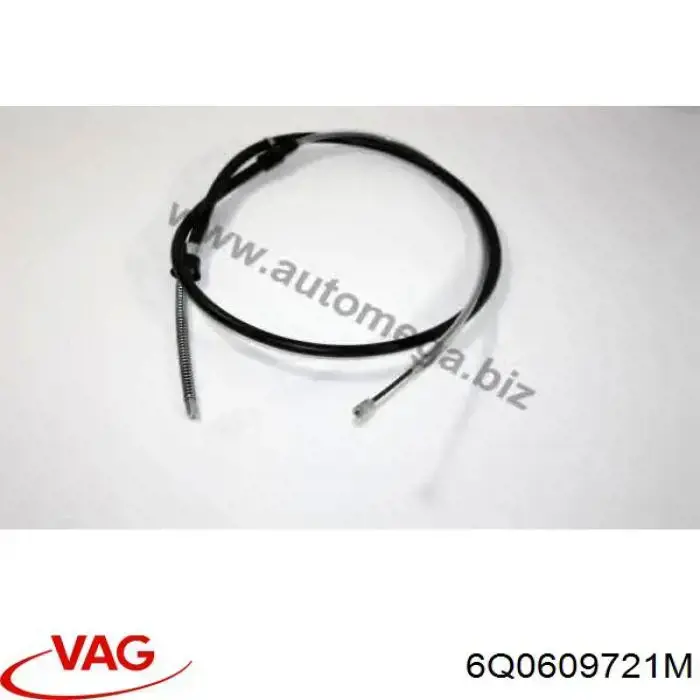 6Q0609721M VAG Linka hamulca ręcznego tylna prawa/lewa